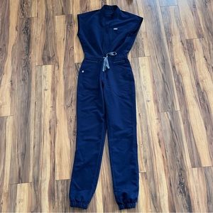 FIGS Women’s Navy Rafaela - Cargo Scrub Jumpsuit™ - XXS / Navy